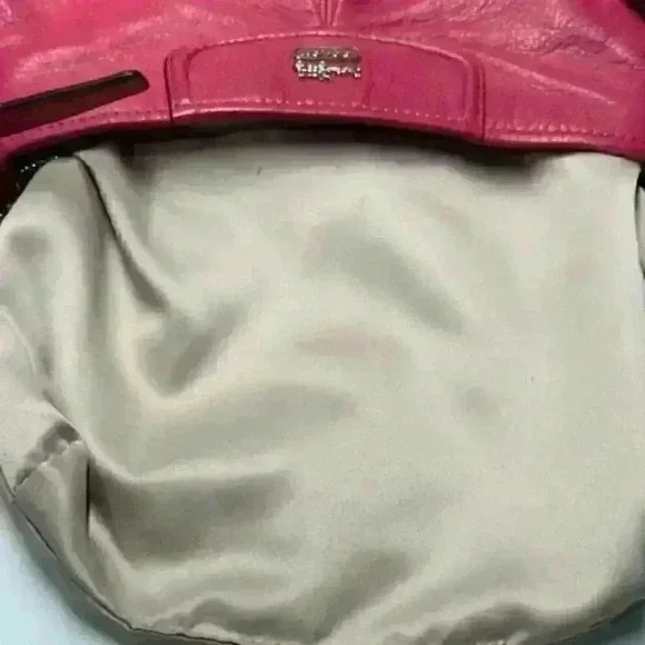 Coach Ashley Crossbody Swingpack Leather Raspberry Pink Shoulder Bag - Picture 10 of 13